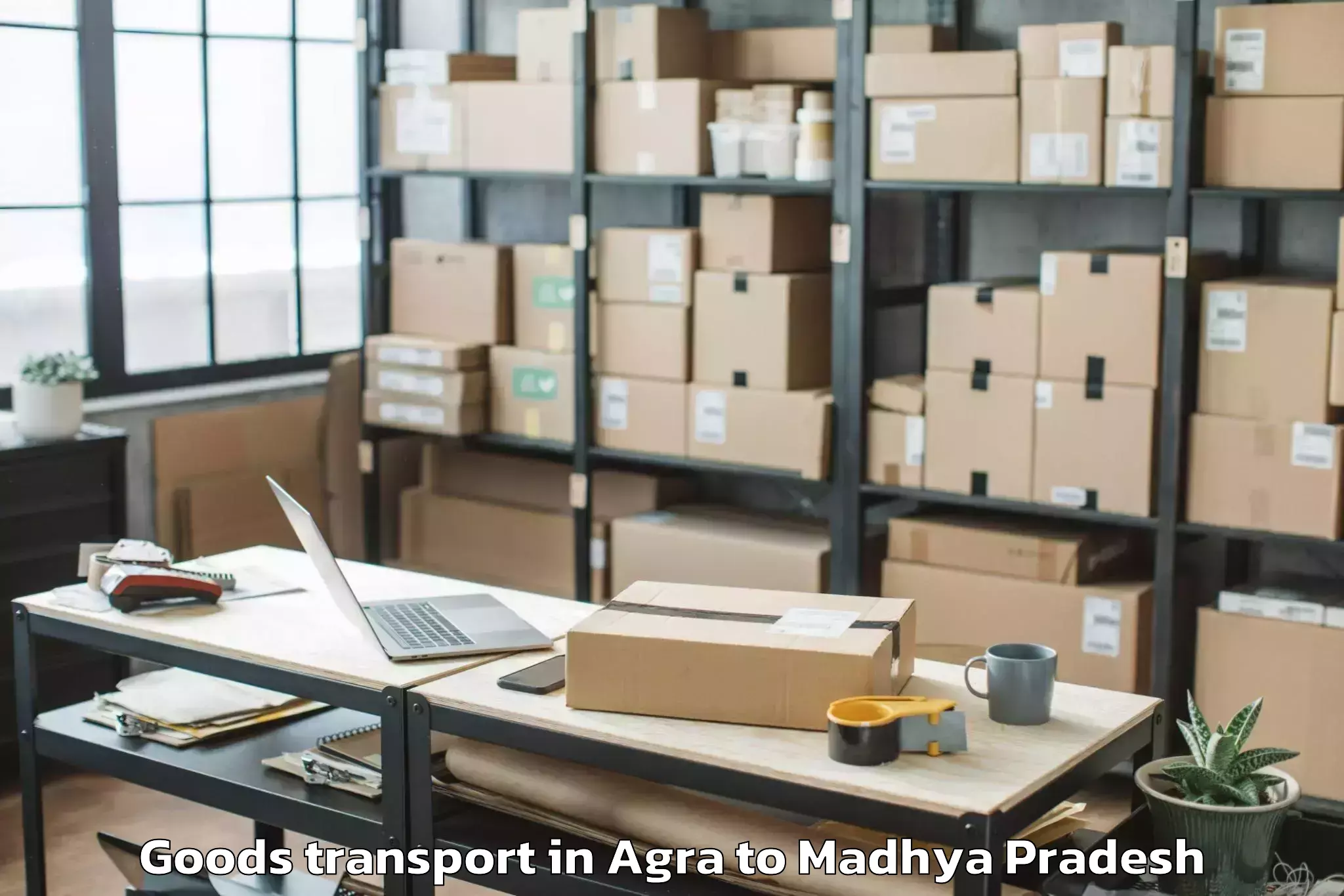 Book Your Agra to Gaurihar Goods Transport Today